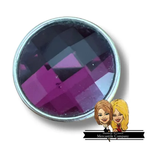Faceted Glass Jewelry Snap