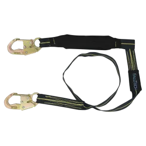 FallTech 8242 6' WeldTech® Kevlar® Energy Absorbing Lanyard, Single-leg with Steel Snap Hooks (each)