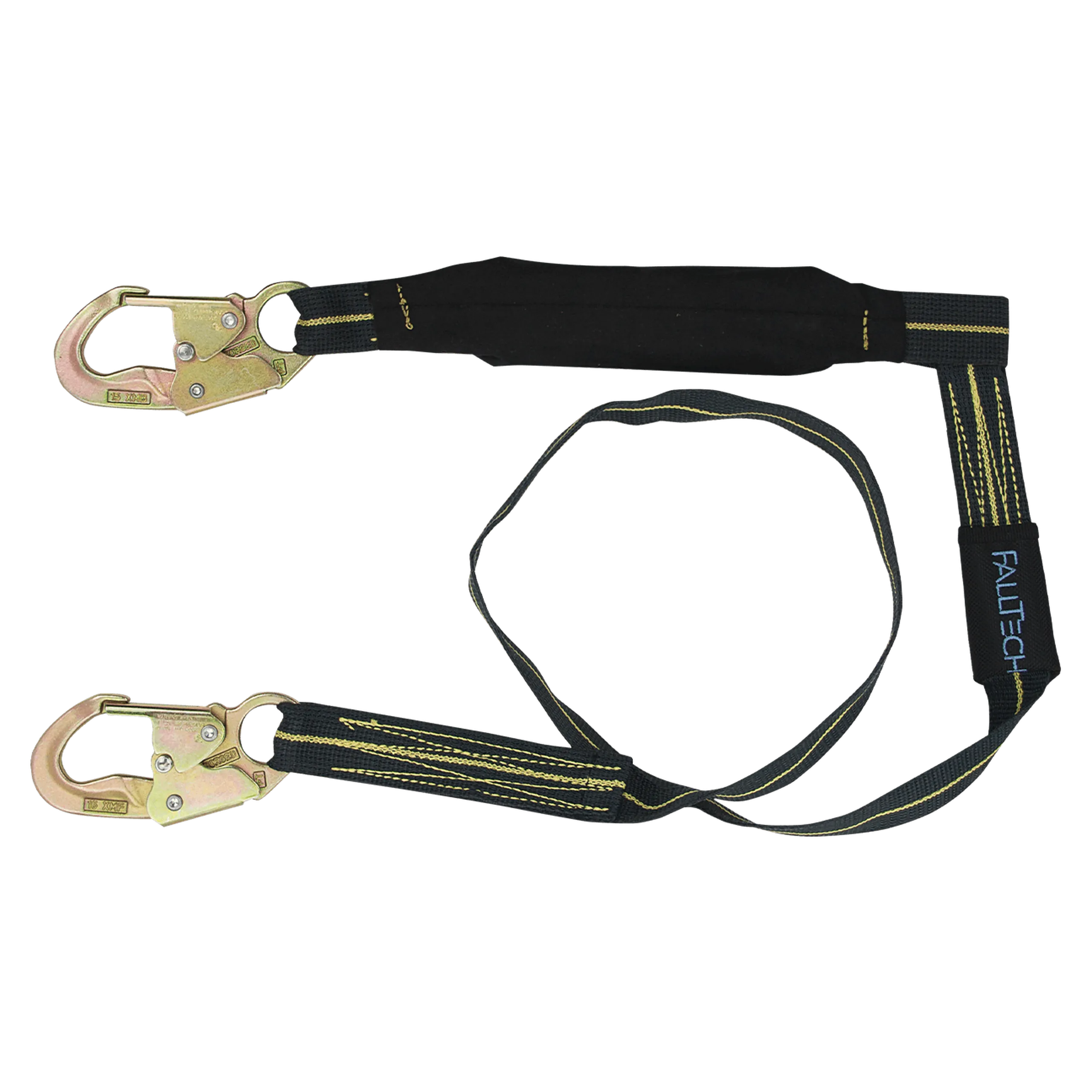 FallTech 8242 6' WeldTech® Kevlar® Energy Absorbing Lanyard, Single-leg with Steel Snap Hooks (each)