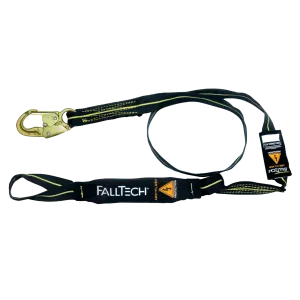 FallTech 82424L 4' Arc Flash Energy Absorbing Lanyard, Single-leg with Choke-loop (each)
