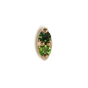 Fantom Flat Back Stud, Verdant