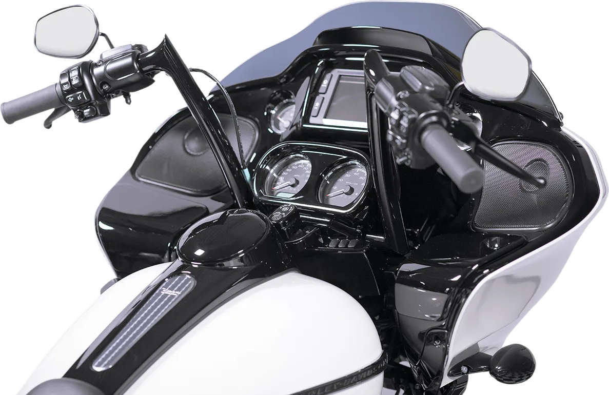 Fat Baggers, Inc. 909314-B 1-1/4in. EZ Install Handlebar Kit with Pointed Top Handlebars - Gloss Black