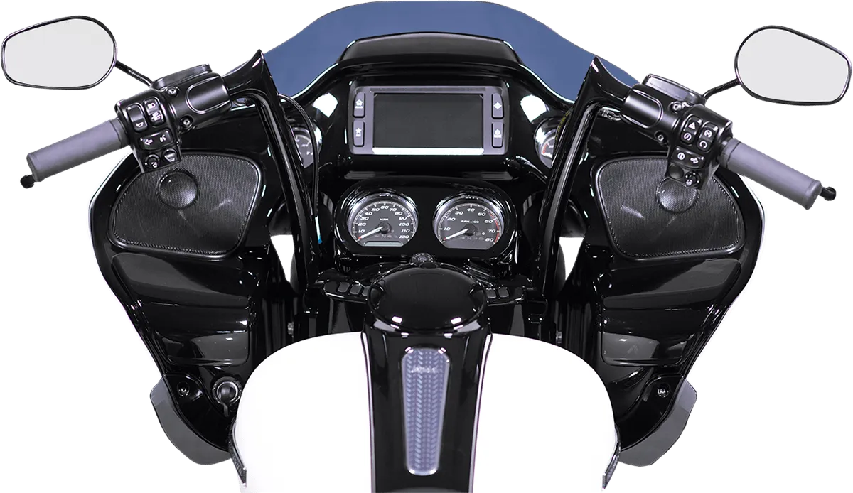 Fat Baggers, Inc. 909314-B 1-1/4in. EZ Install Handlebar Kit with Pointed Top Handlebars - Gloss Black