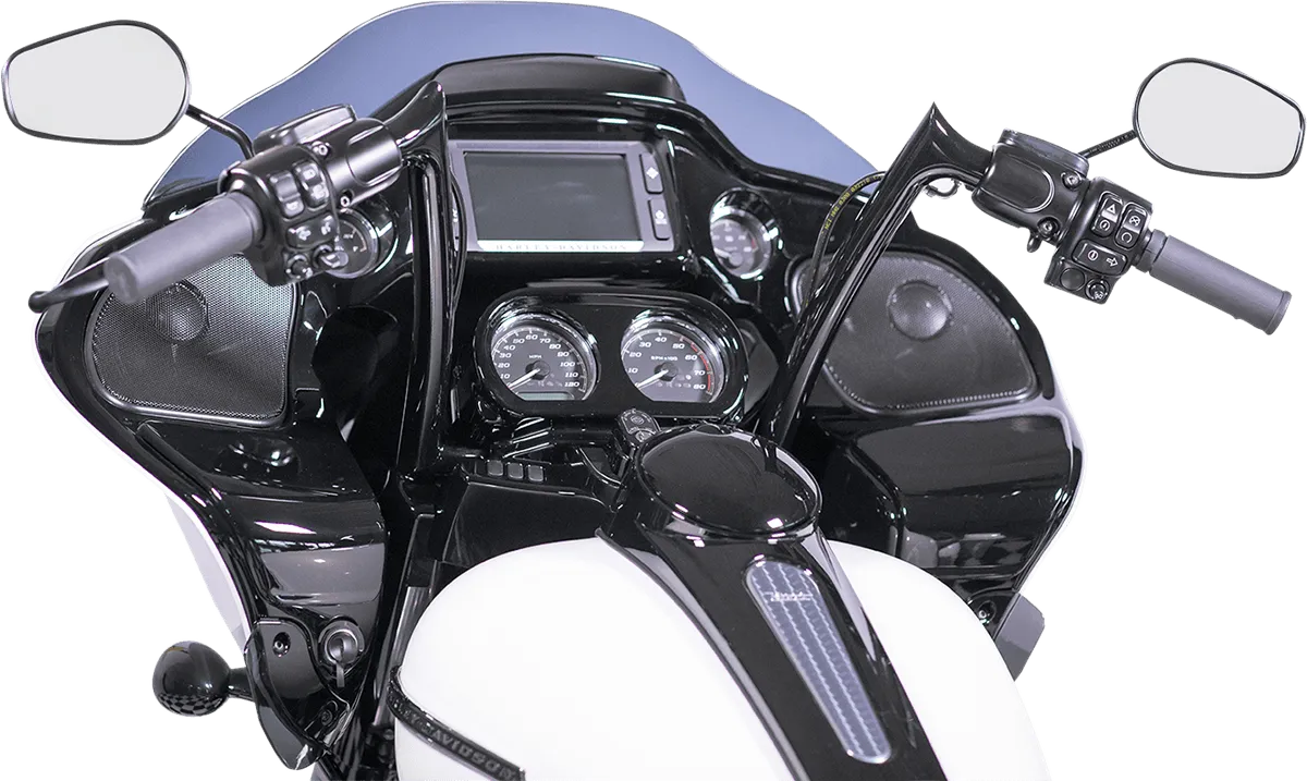 Fat Baggers, Inc. 909314-B 1-1/4in. EZ Install Handlebar Kit with Pointed Top Handlebars - Gloss Black