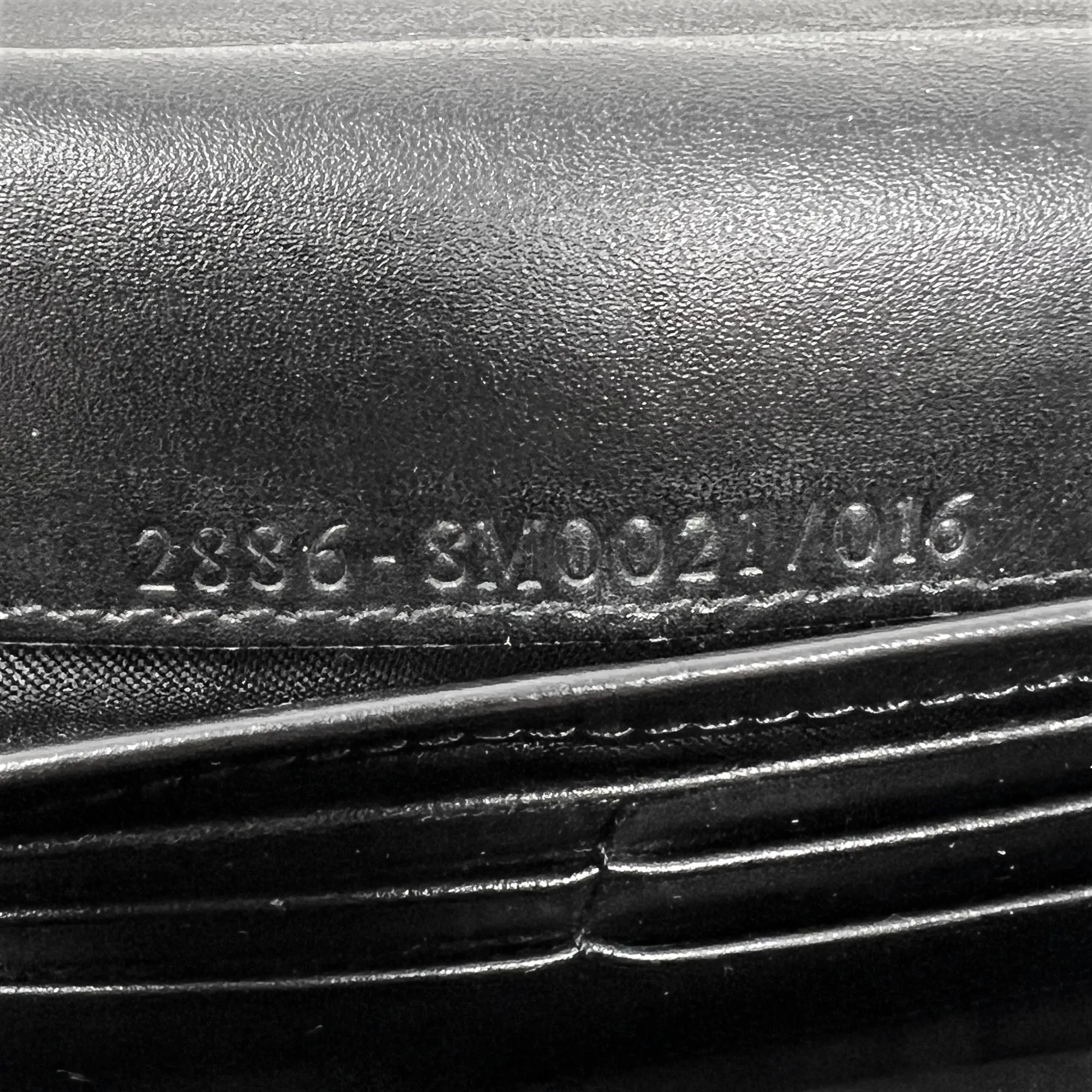 Fendi Zucchino Baguette Black Monogram Logo Bifold Continental Flap Wallet