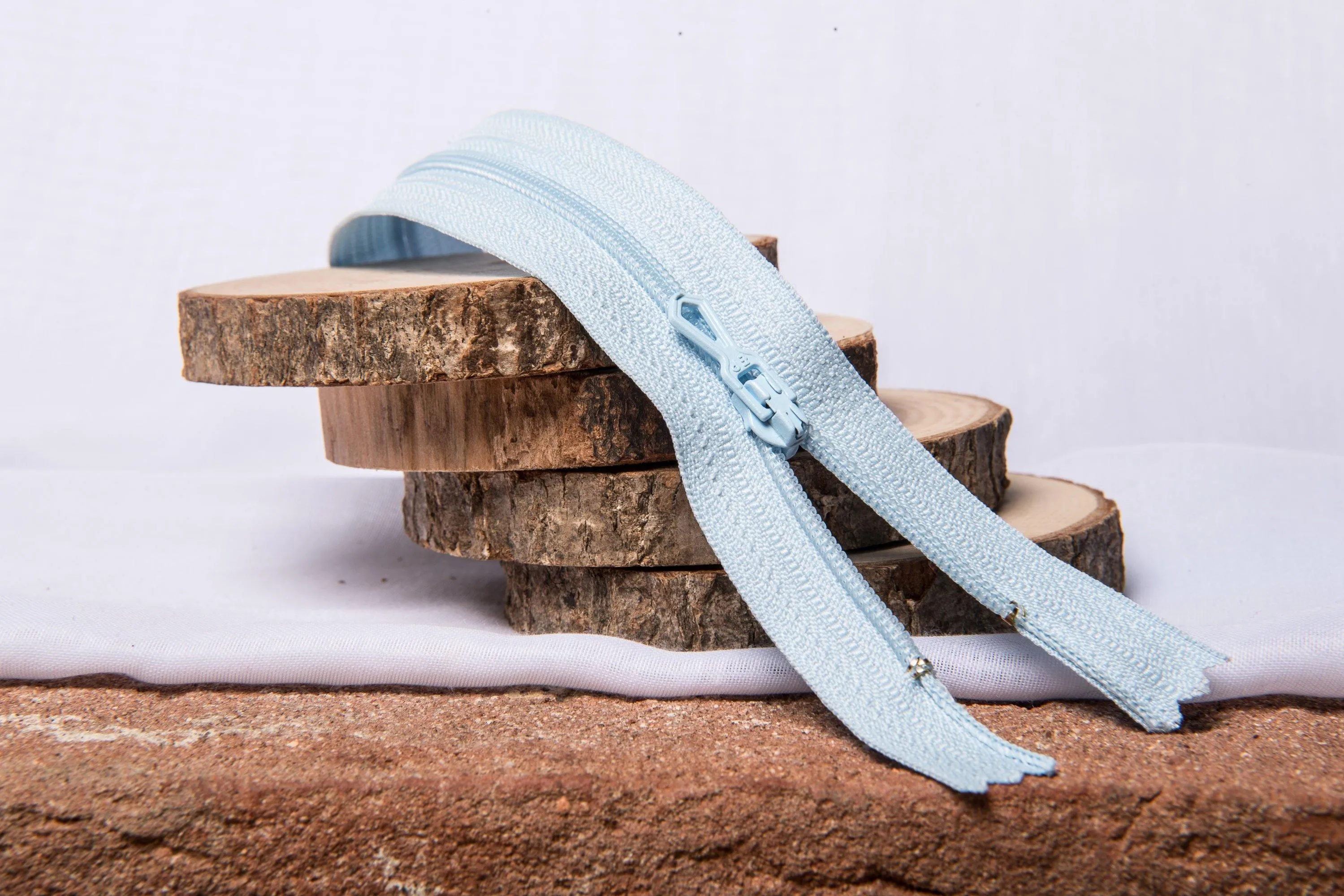 Fermeture Eclair Spirale Bleu ciel- Non Séparable Z51 501