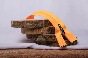Fermeture Eclair Spirale Orange Fluo- Non Séparable Z51 6131