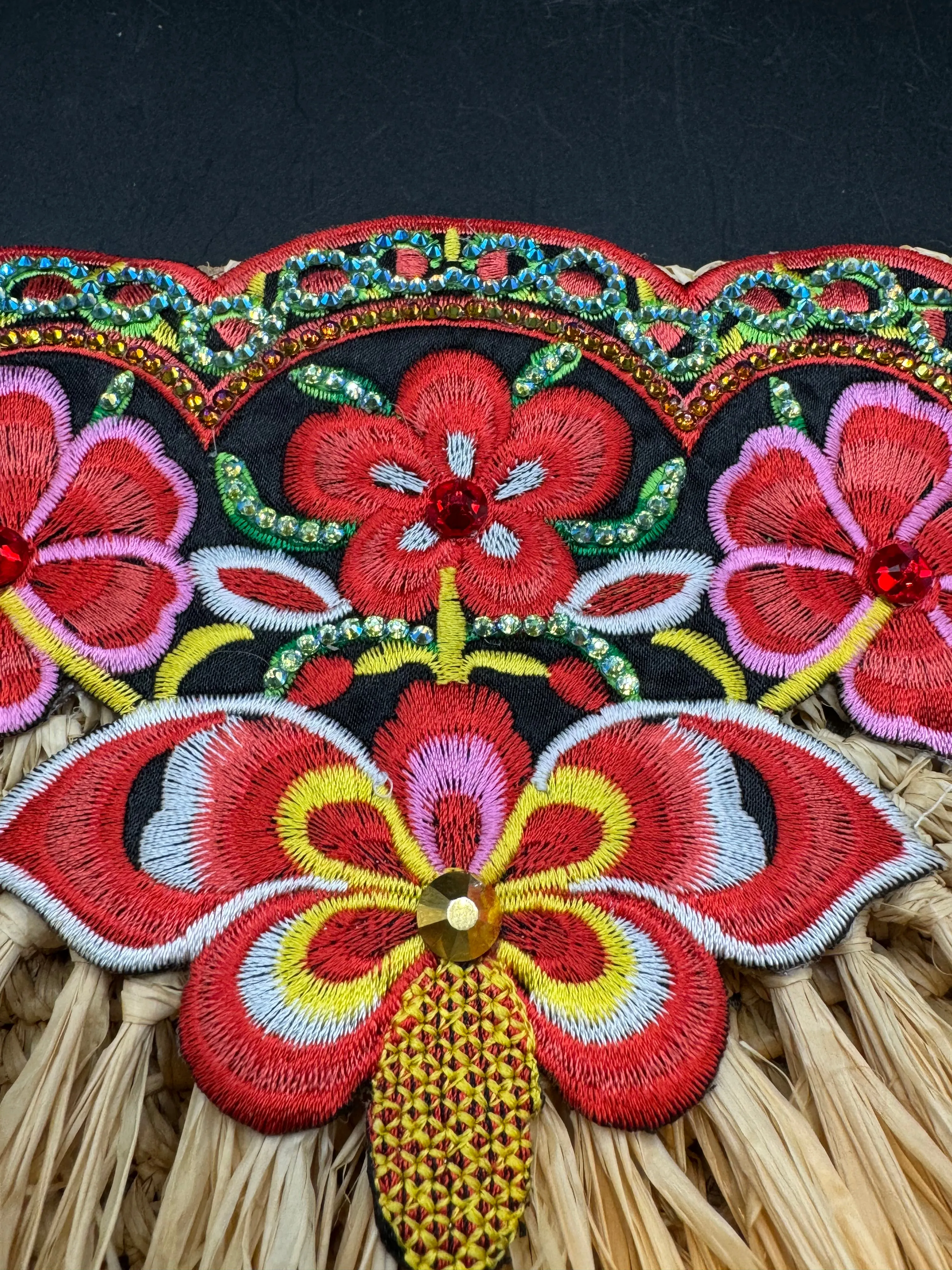 Fiesta Straw Clutch