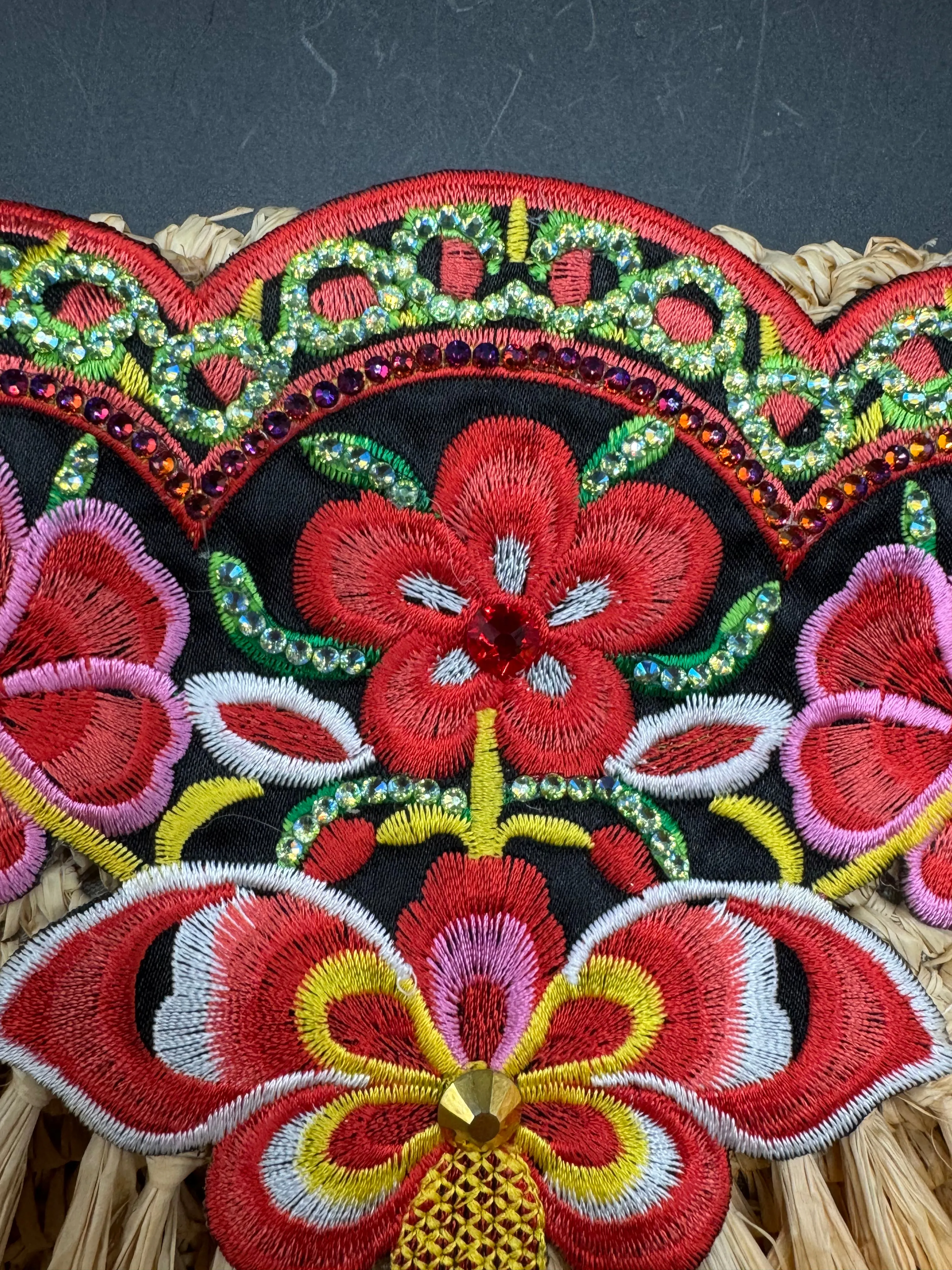 Fiesta Straw Clutch