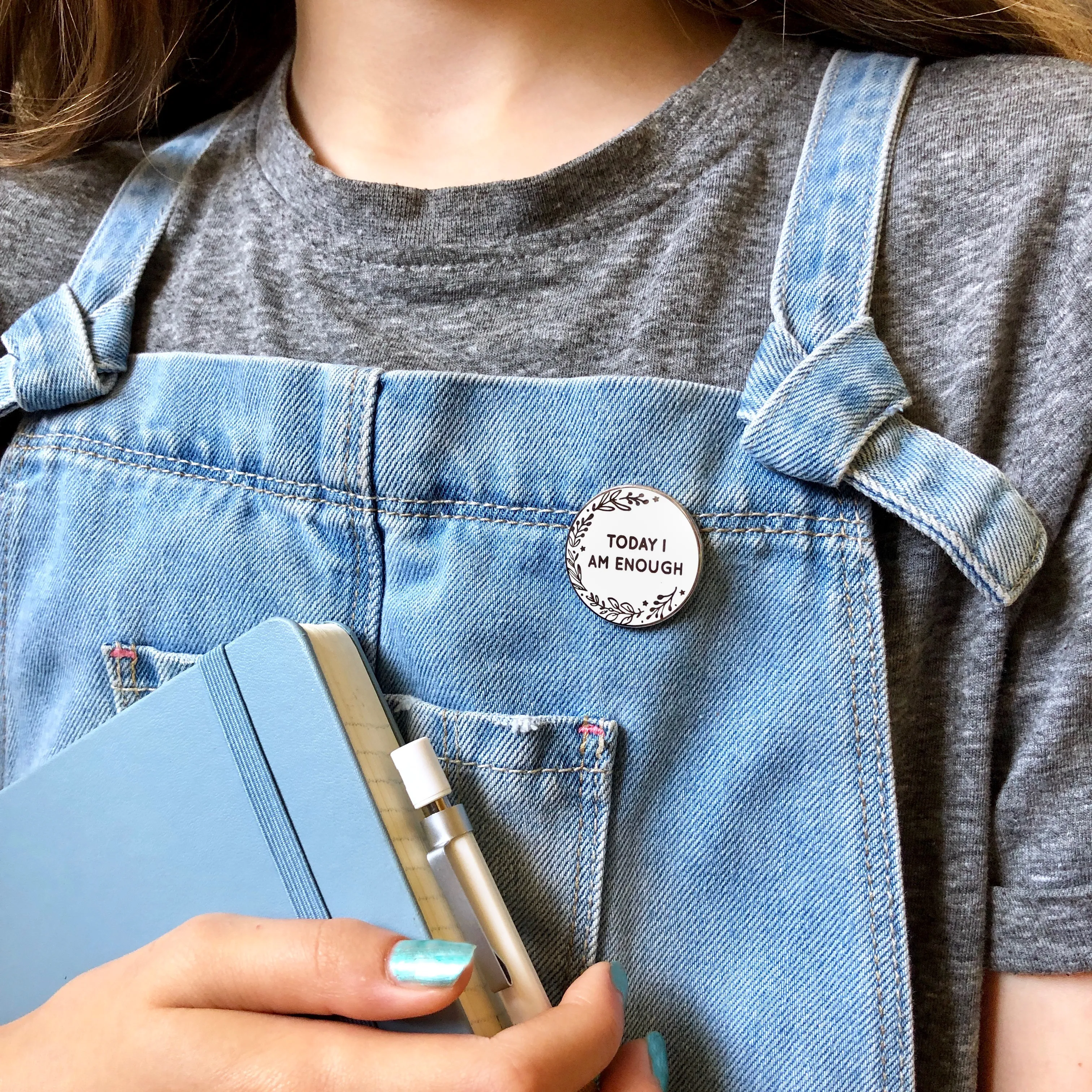 First Day At School 'Today I Am' Pin Badge Apple Card