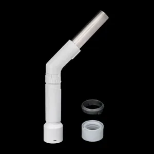 Fitall Plastic Hose Handle Swivel Friction Fit For Any 1 1/4" Hose Steel Tube - Light Grey