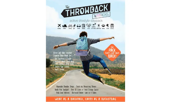 Fitkicks ThrowBack Back Pack Bag