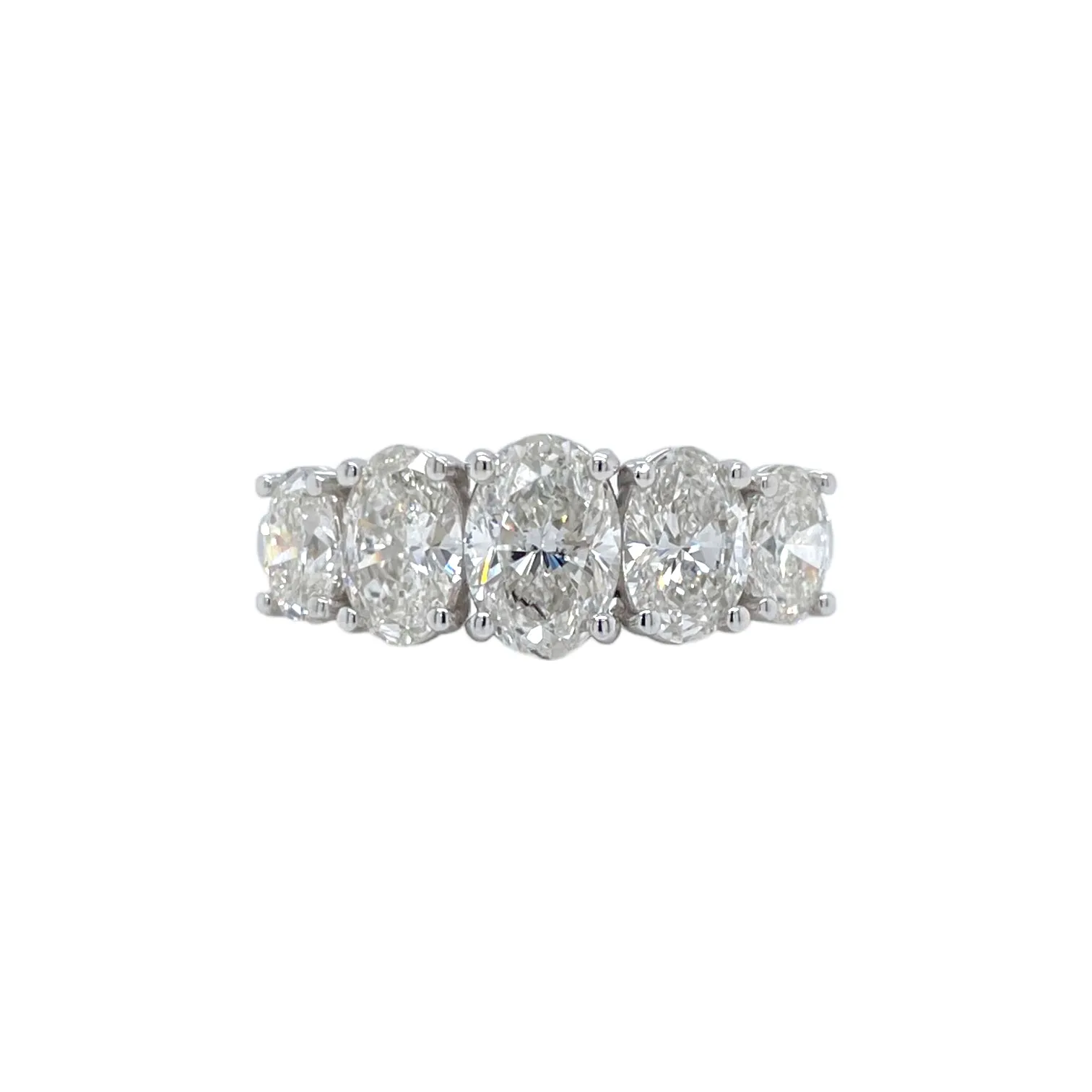 Five Stone Graduating Oval Diamond Ring