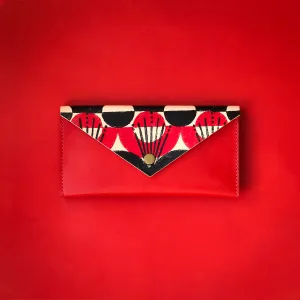 Flatlander Envelope Clutch (featuring Beenanza Design original block print)