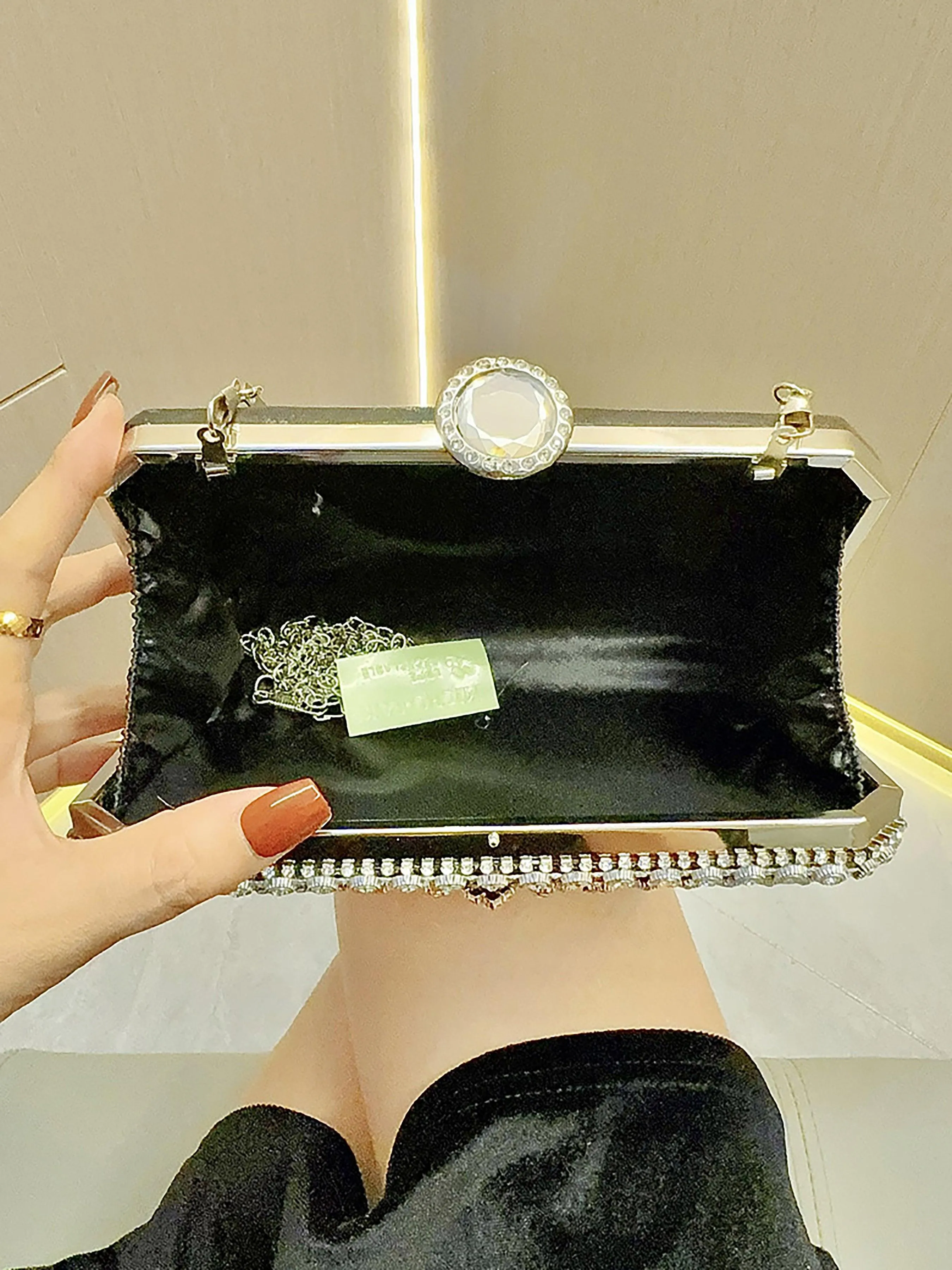 Floral Rhinestone Wedding Dinner Handbag MNBF040