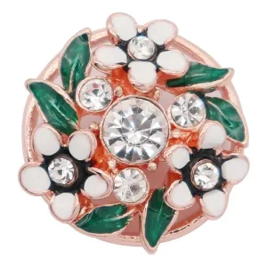 Flowers Mixed Enamel Jewelry Snap