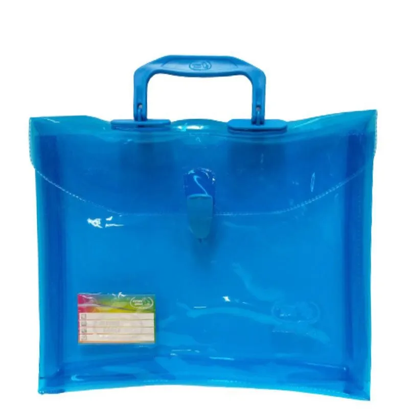 Flying Eagle Transparent  Colored Plastic Envelope with Handle short