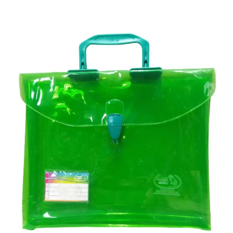 Flying Eagle Transparent  Colored Plastic Envelope with Handle short