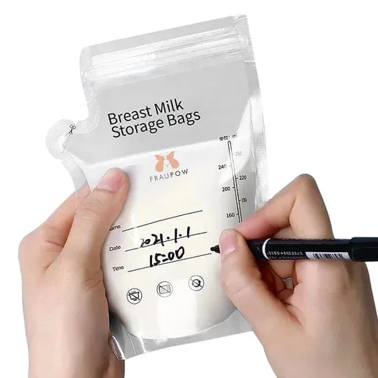 Fraupow Breast Milk Storage Bags - 30 Pack