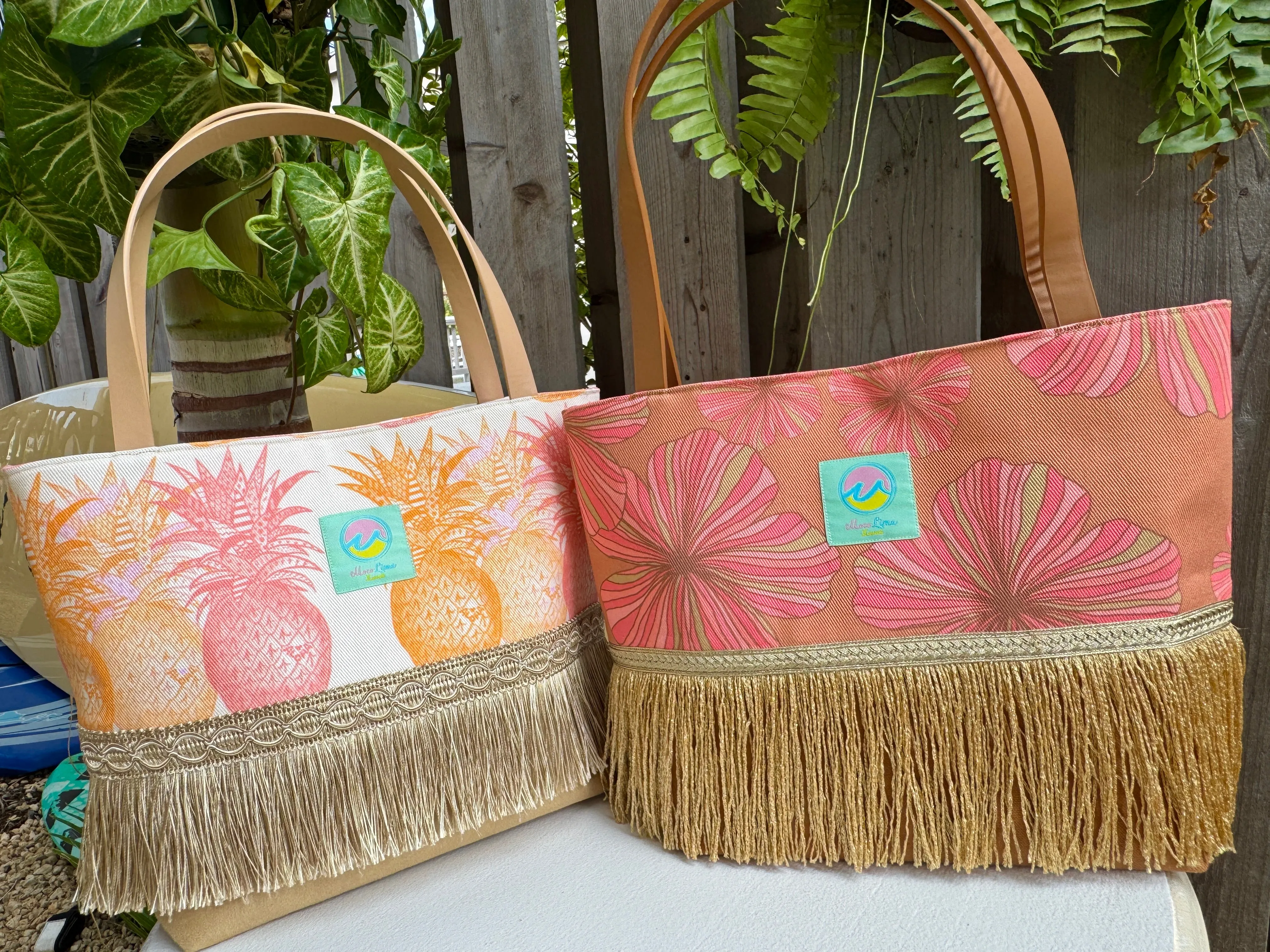 Fringe tote PINEAPPLE/ フリンジトート パイナップル