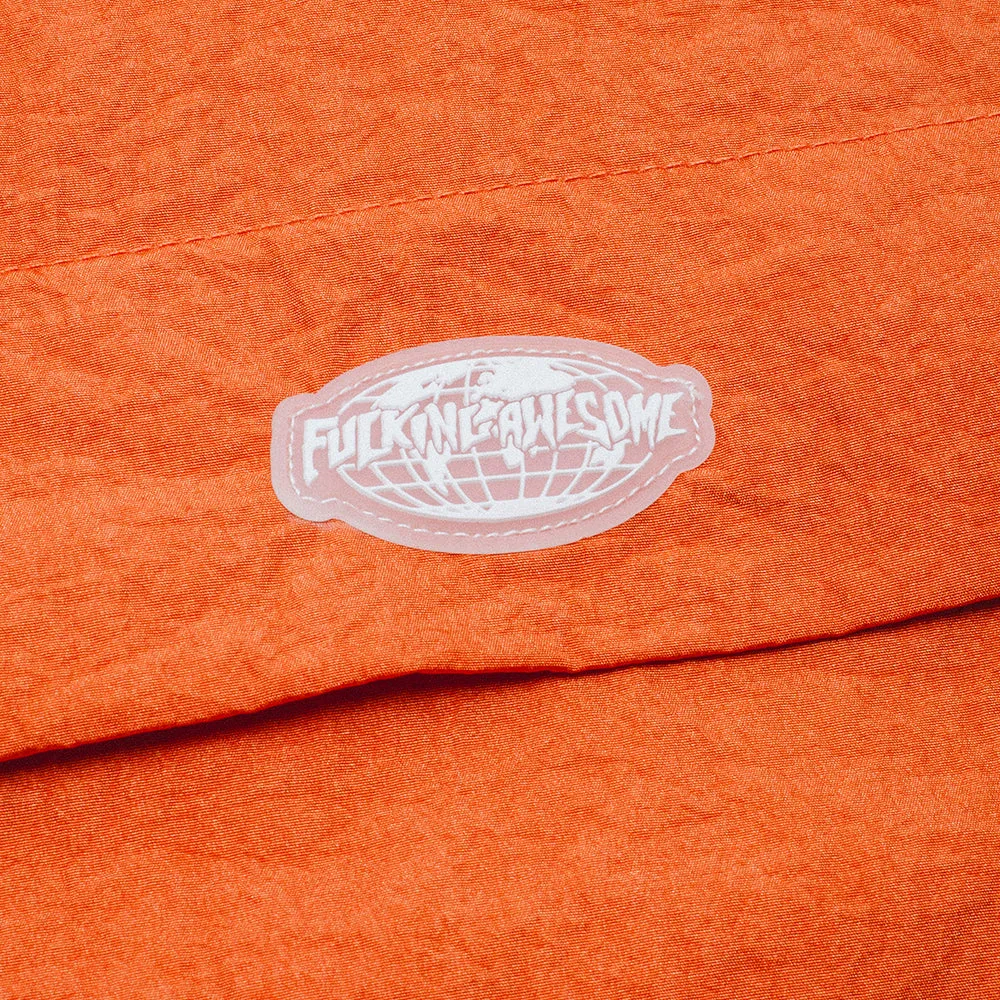 Fucking Awesome Crinkle Nylon Anorak Orange