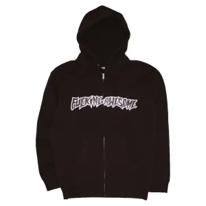 FUCKING AWESOME STAMP LOGO ZIP HOODIE - BLACK