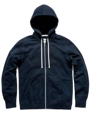 Full Zip Hoodie Midweight Terry Navy