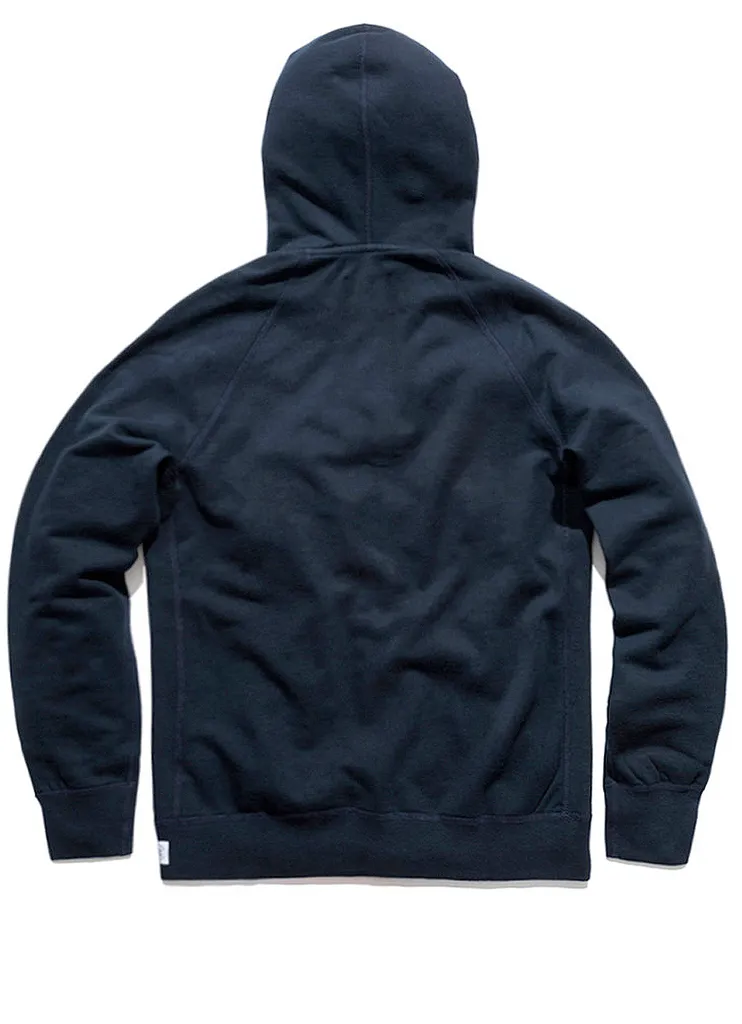Full Zip Hoodie Midweight Terry Navy