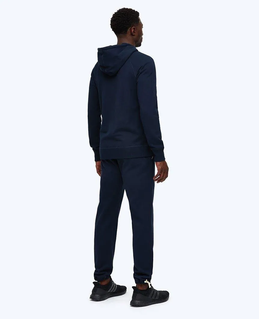 Full Zip Hoodie Midweight Terry Navy