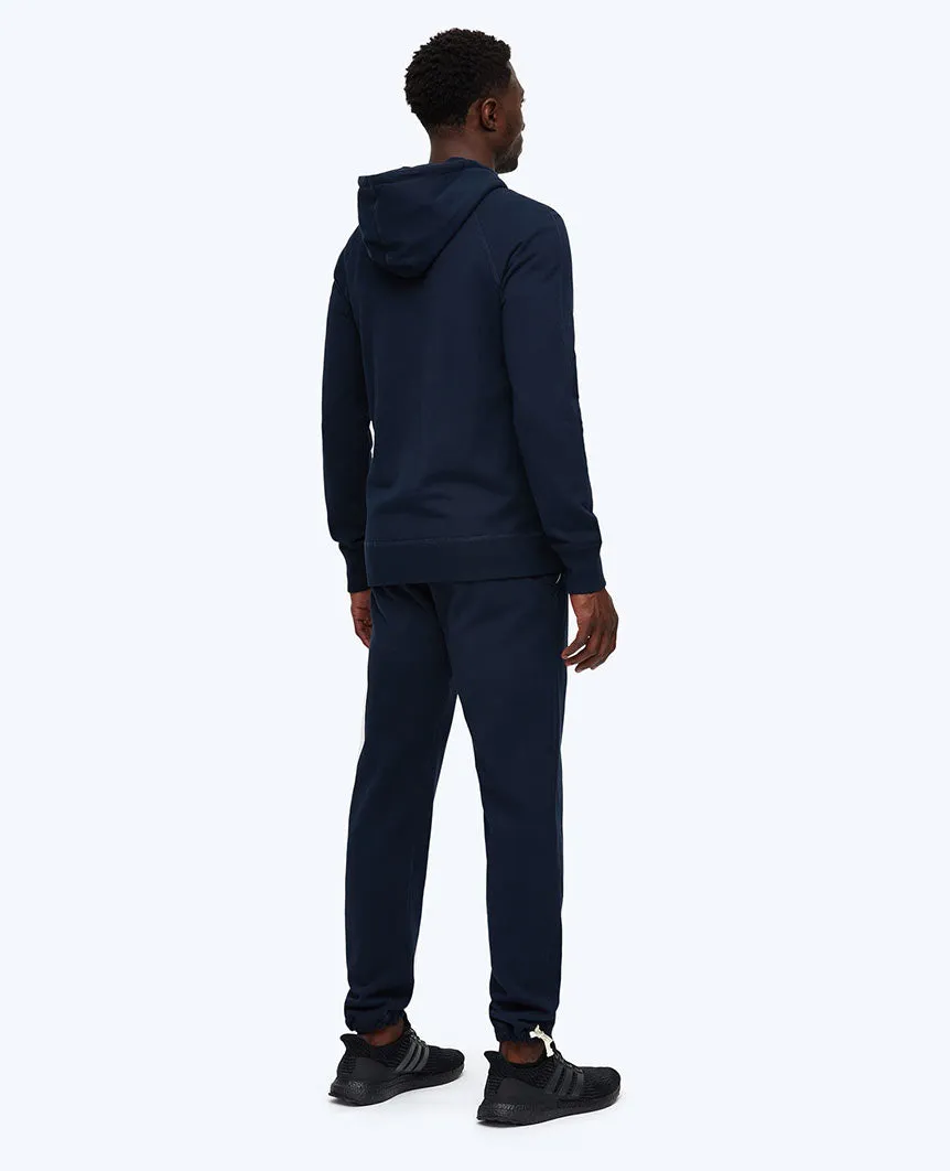 Full Zip Hoodie Midweight Terry Navy