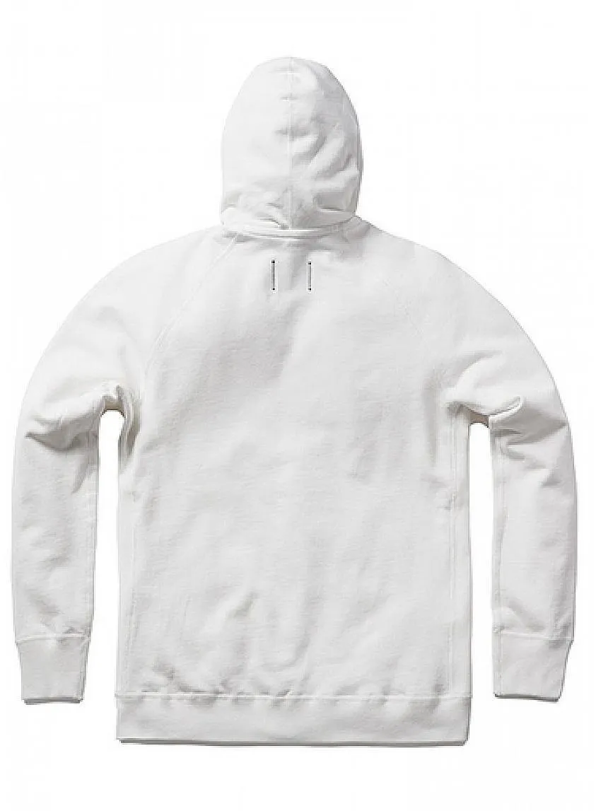 Full Zip Hoodie Midweight Terry White
