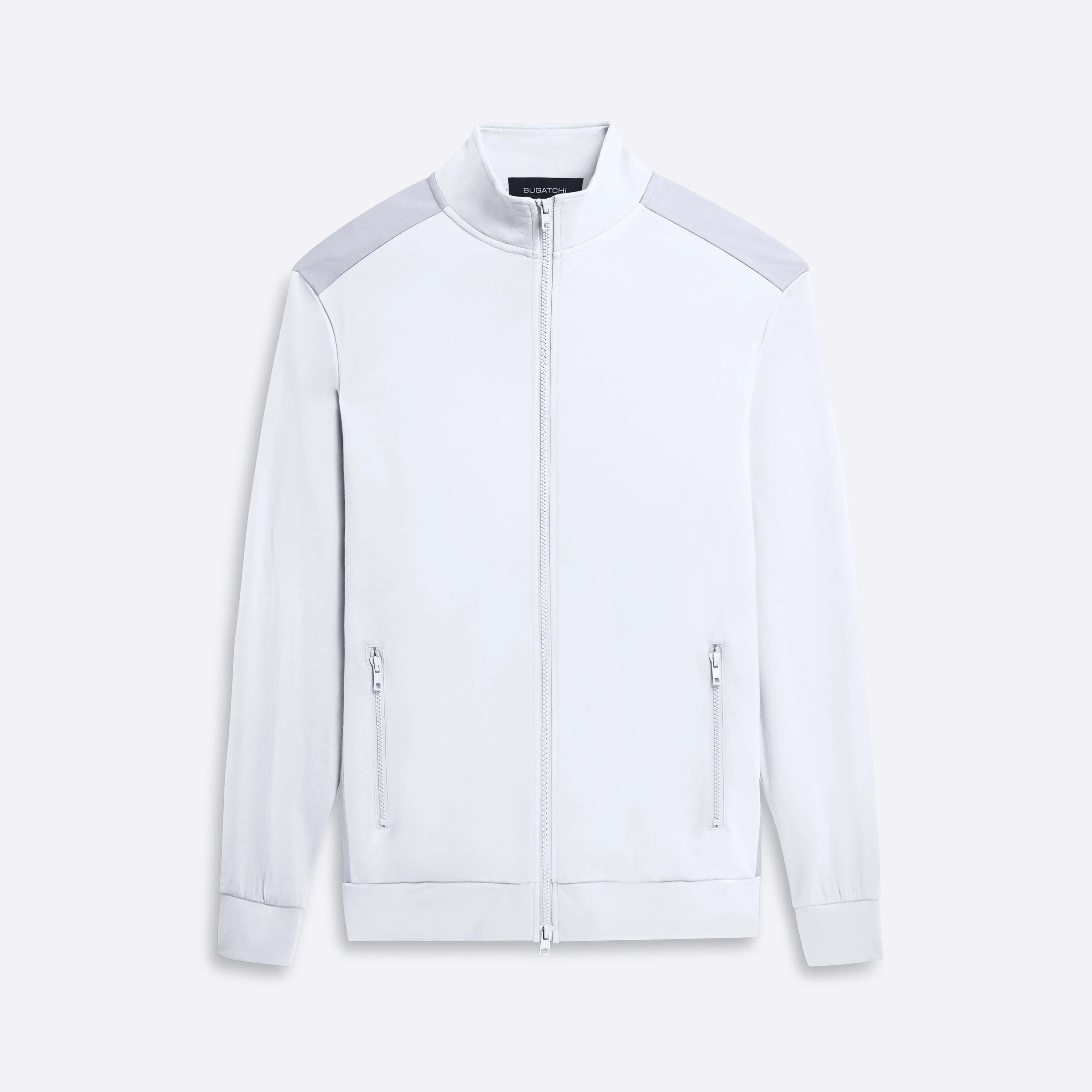 Full Zip Mock Neck Sweatshirt