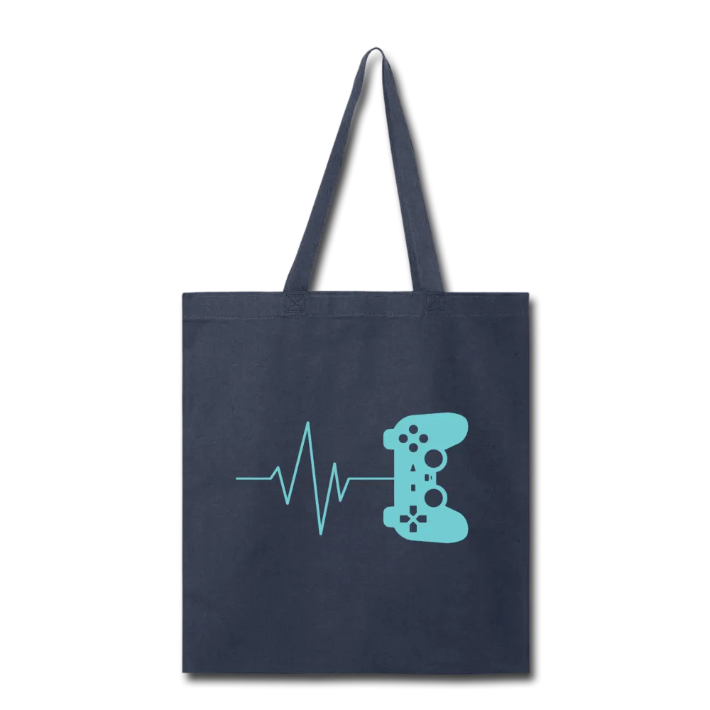 Gamer's Heartbeat Tote Bag