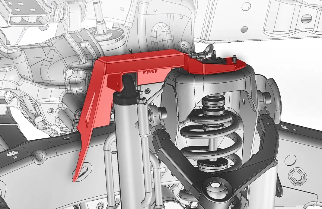 Gen 3 Raptor Fabricated Front By-Pass Shock Mount Kit
