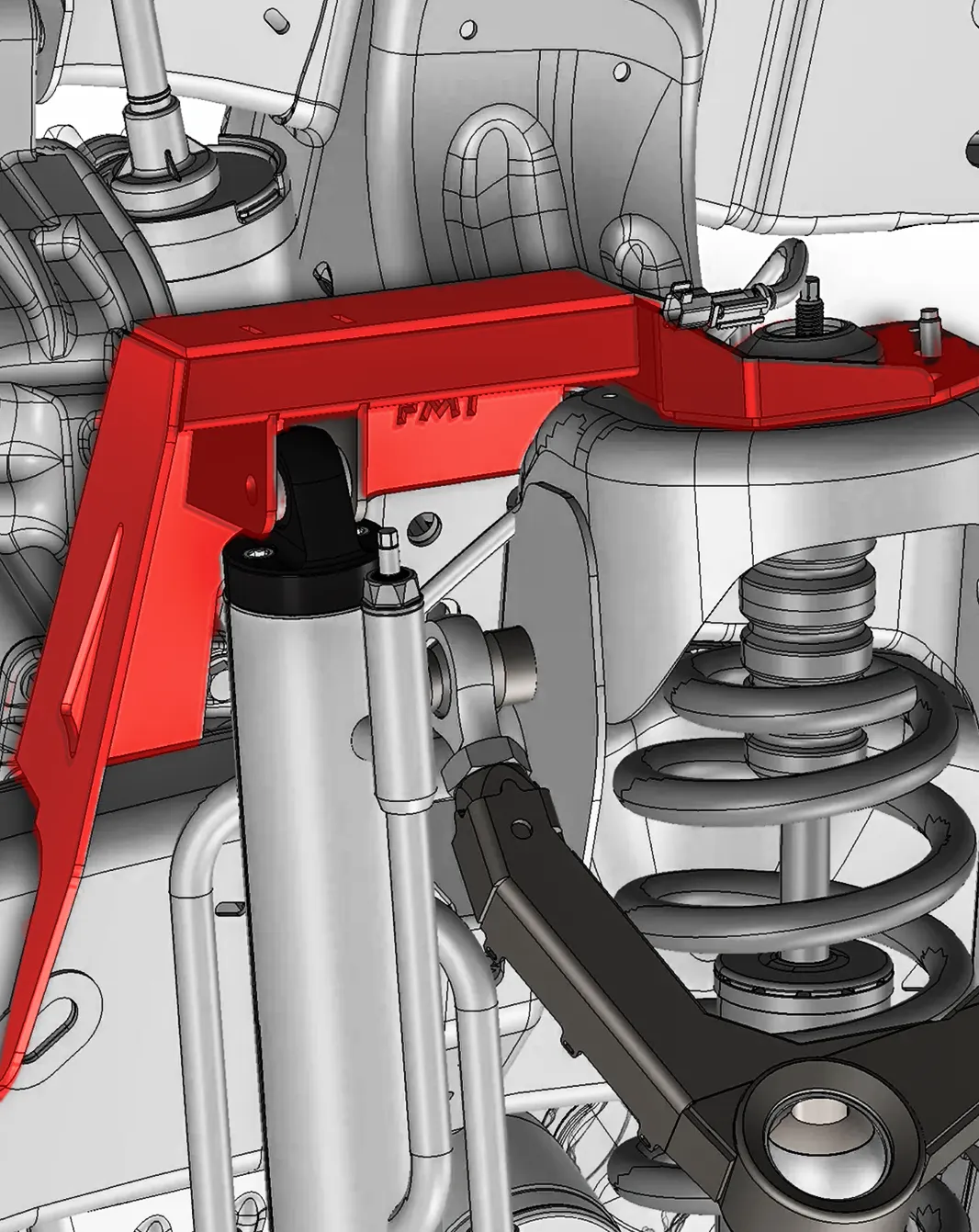 Gen 3 Raptor Fabricated Front By-Pass Shock Mount Kit