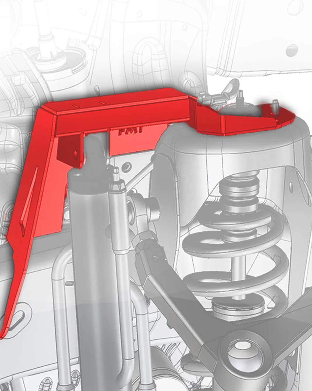 Gen 3 Raptor Fabricated Front By-Pass Shock Mount Kit