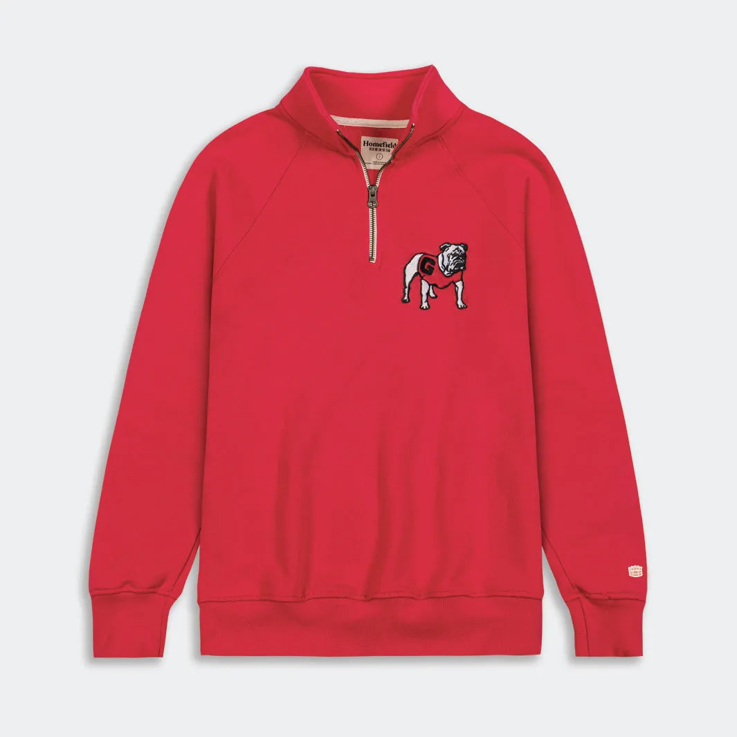 Georgia Bulldogs Retro Logo Quarter Zip