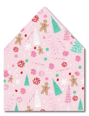 Gingerbread Party Envelope Liner