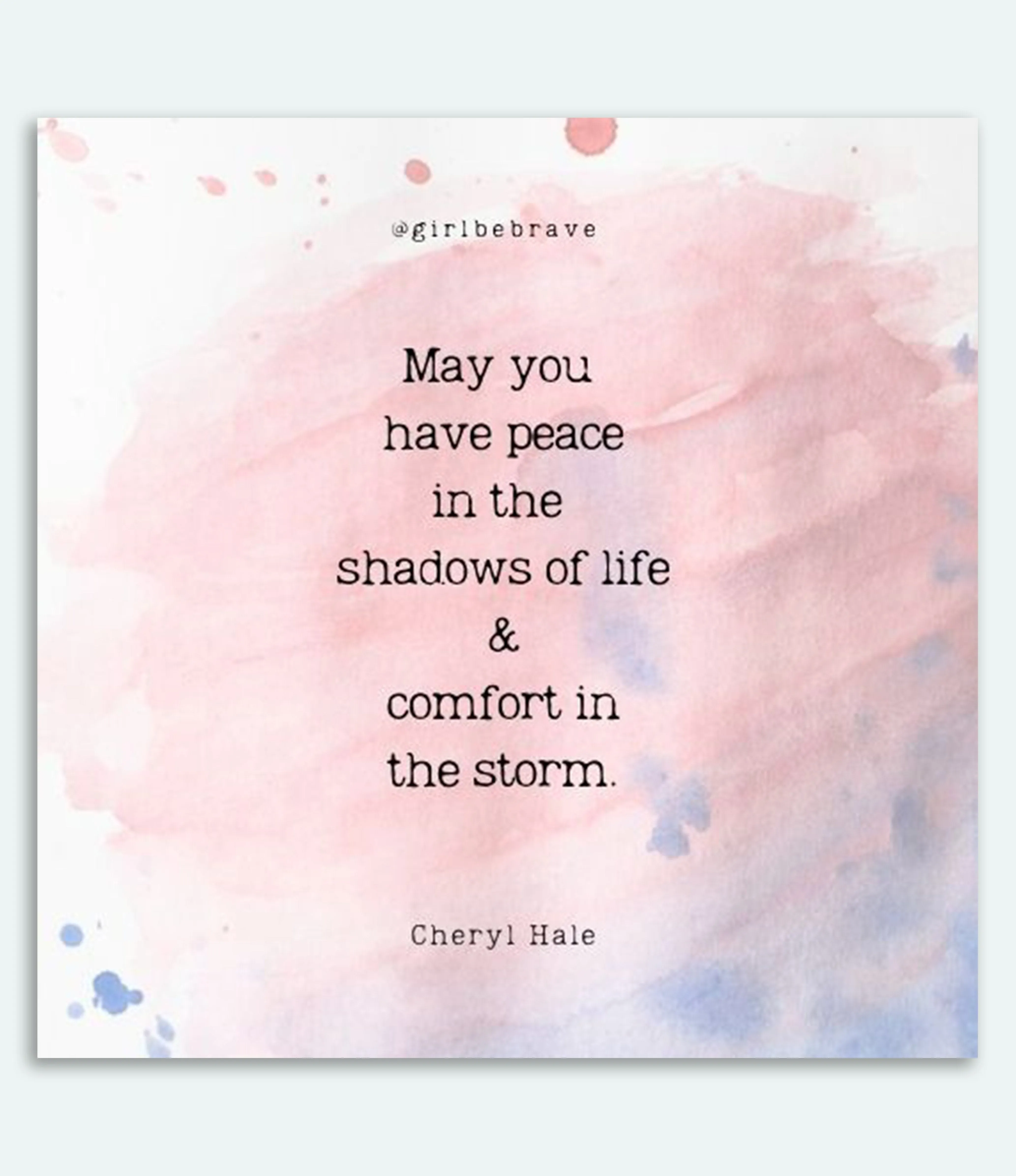 Girl Be Brave Quote Card with Envelope #11