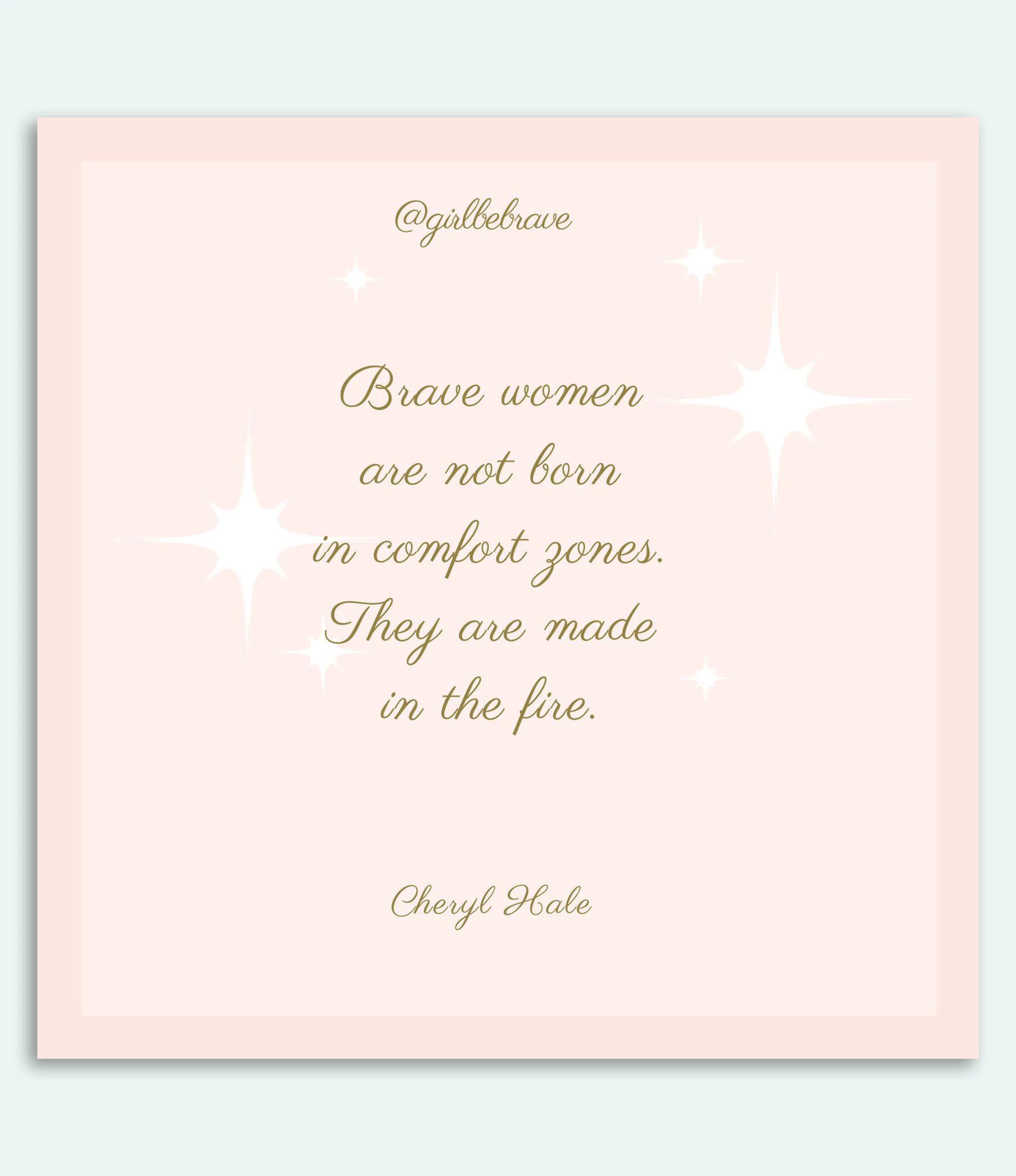 Girl Be Brave Quote Card with Envelope #7