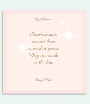 Girl Be Brave Quote Card with Envelope #7