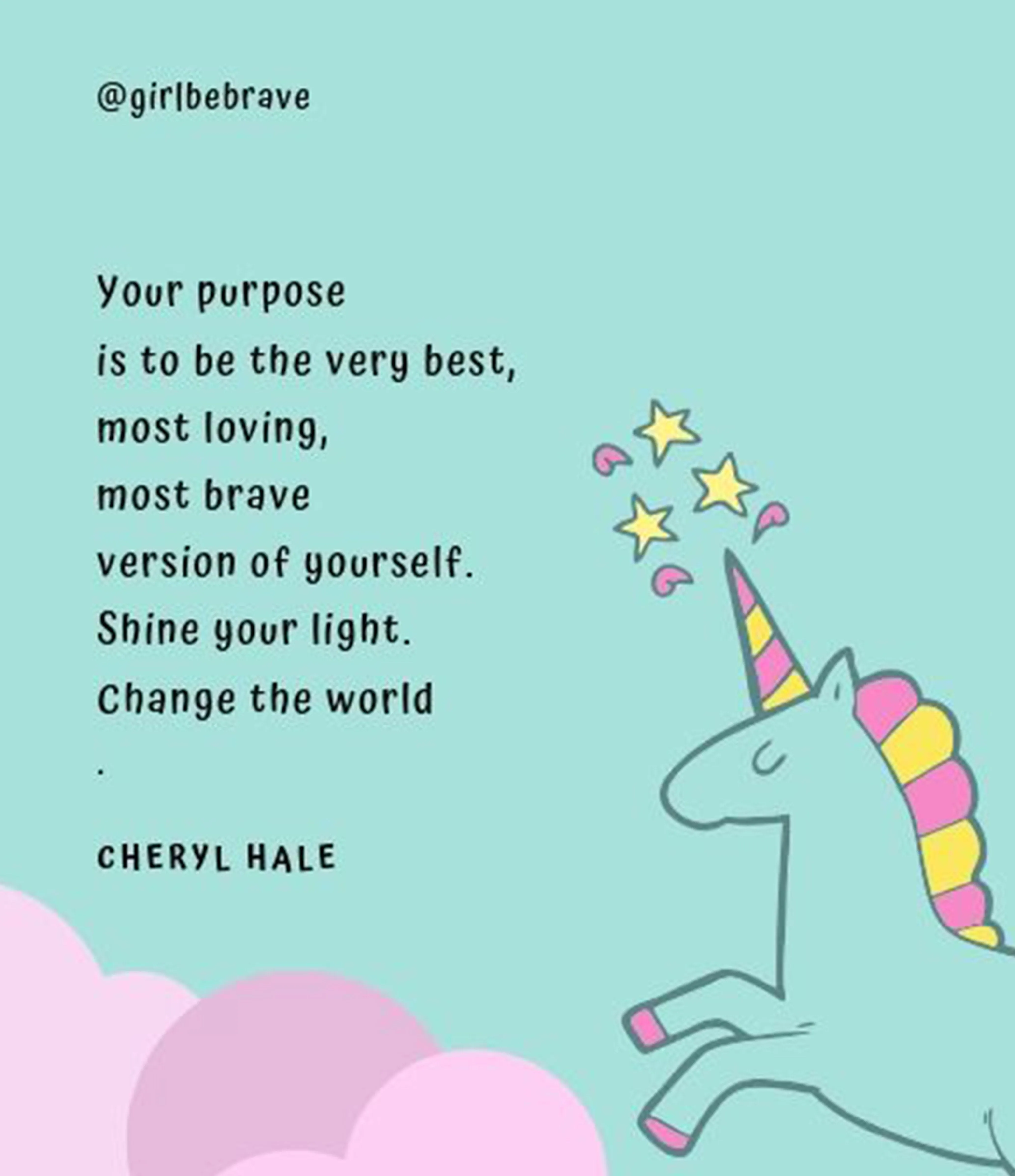 Girl Be Brave Quote Card with Envelope #9
