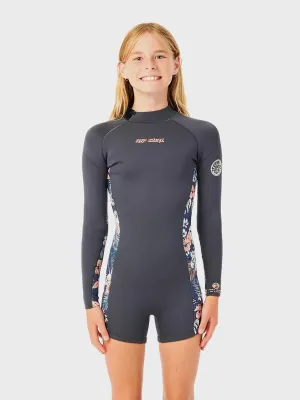 Girls Dawn Patrol 2mm Back Zip Long Sleeve Spring Suit