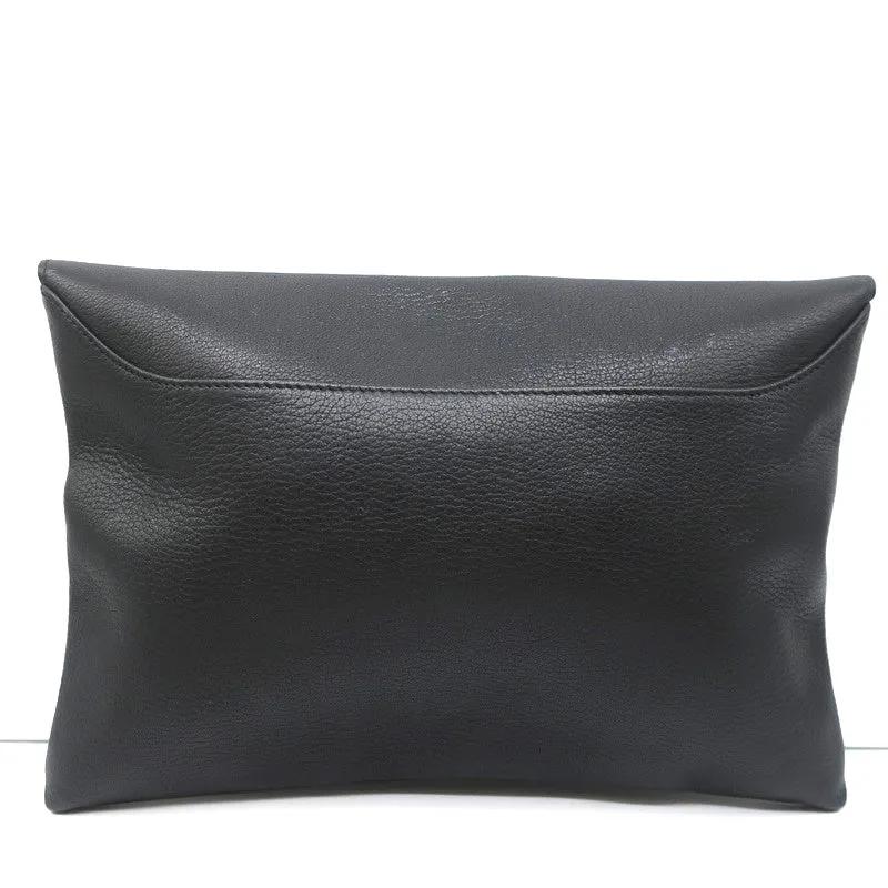 Givenchy Antigona Envelope Clutch Bag Black Leather