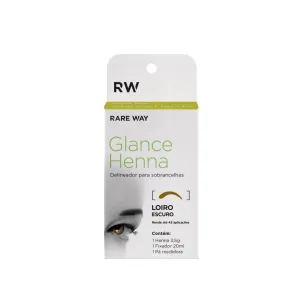 Glance Henna Rare Way Delineador Para Sobrancelhas Loiro Escuro 45g