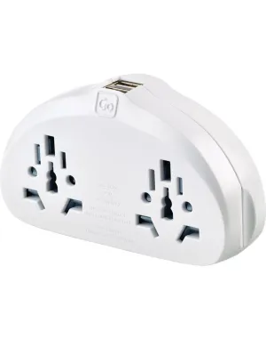 Go Travel World-EU Adapter Duo   USB