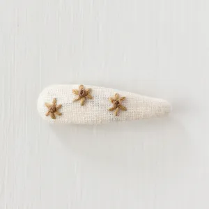 Gold Daisies 2in Snap Clip