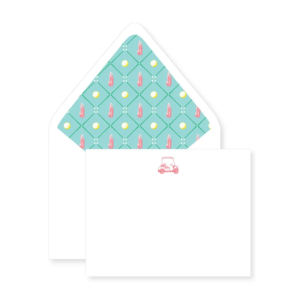 Golf Card Set with lined envelopes