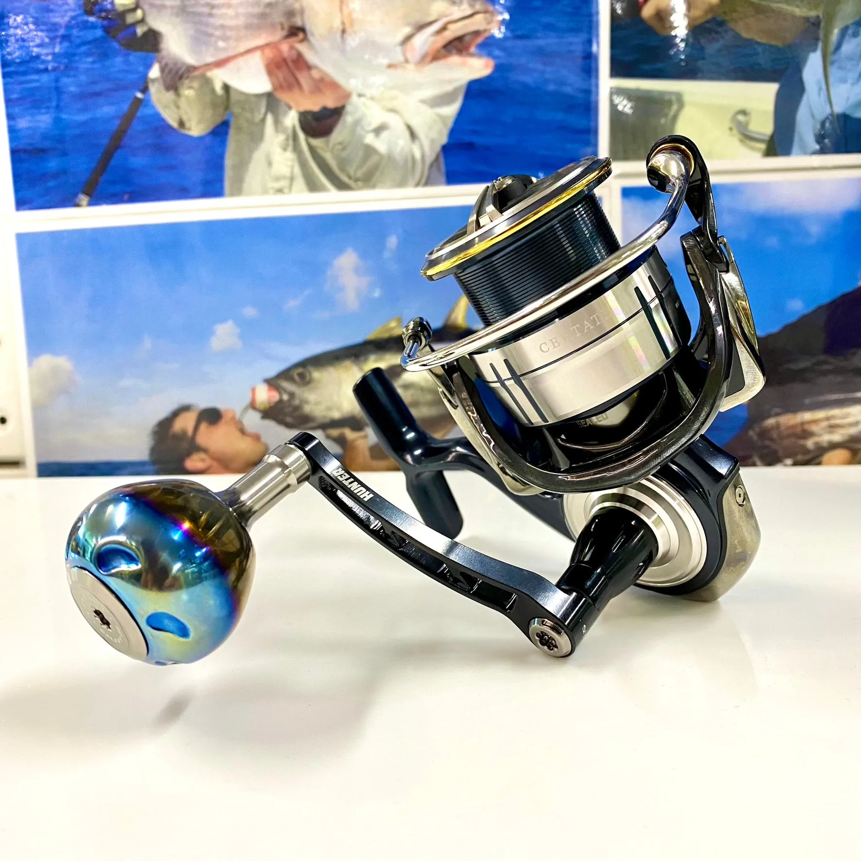 Gomexus Hunter Jigging Handle for Daiwa Spin Reels