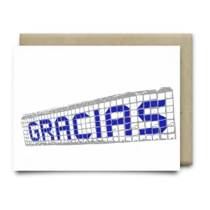 Gracias Blue Tiles Card | Anvil Cards